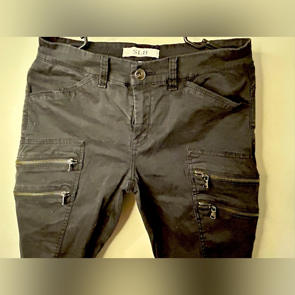 SL8 black skinny pants